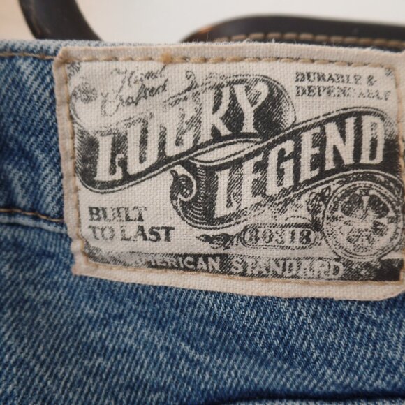 Lucky Brand Embroidered JEANS Gold Rush Mid Rise Boy 12/31R NWOT - Picture 8 of 15